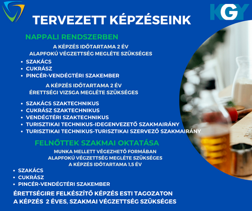 Tervezett képzéseink